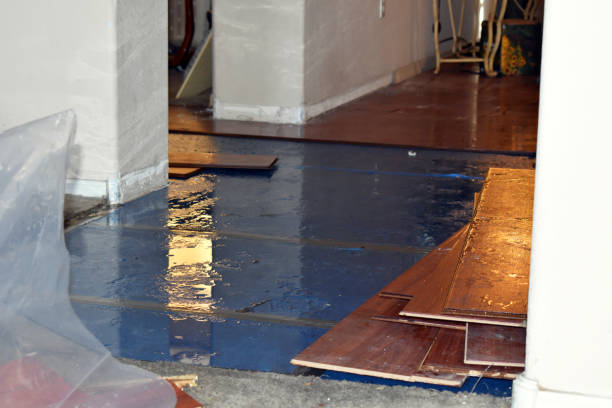 Professional Water Damage Restoration technician working in Elyria, OH